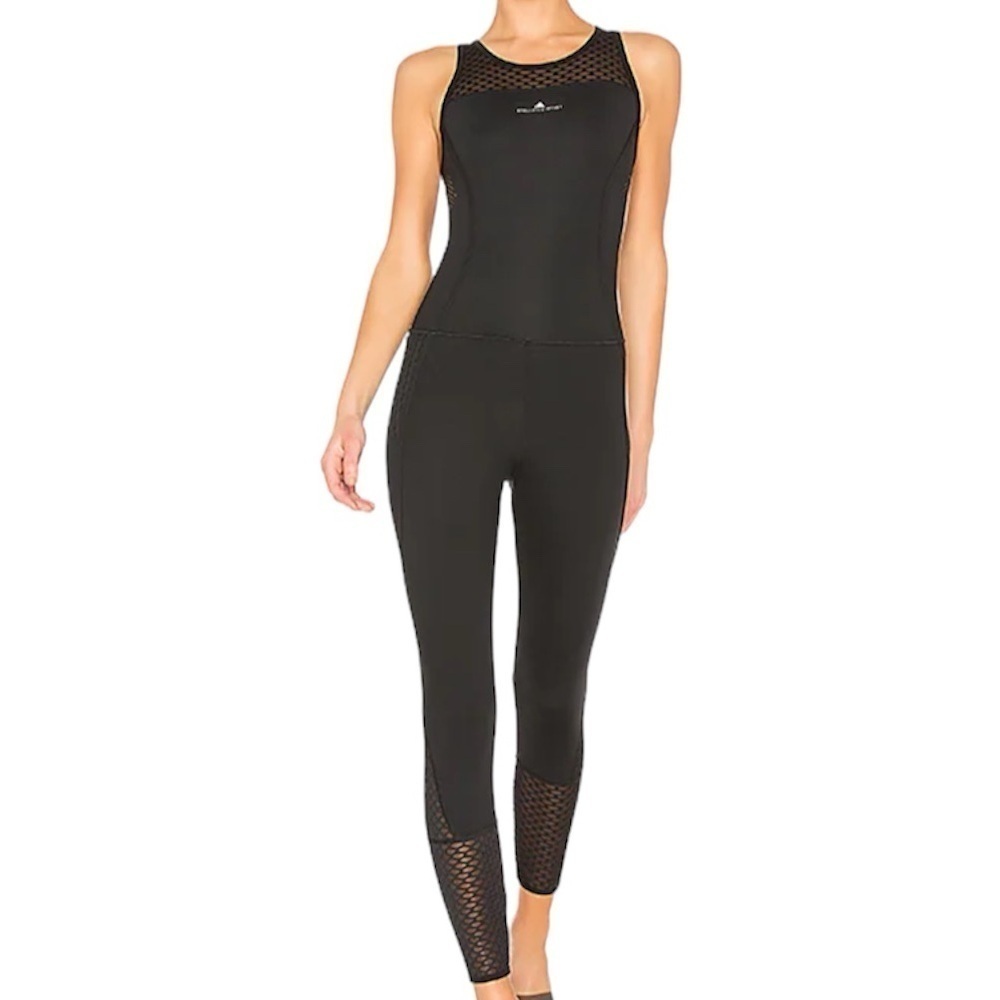Adidas By Stella McCartney-Black Train Ultimate activewear Workout Onesie